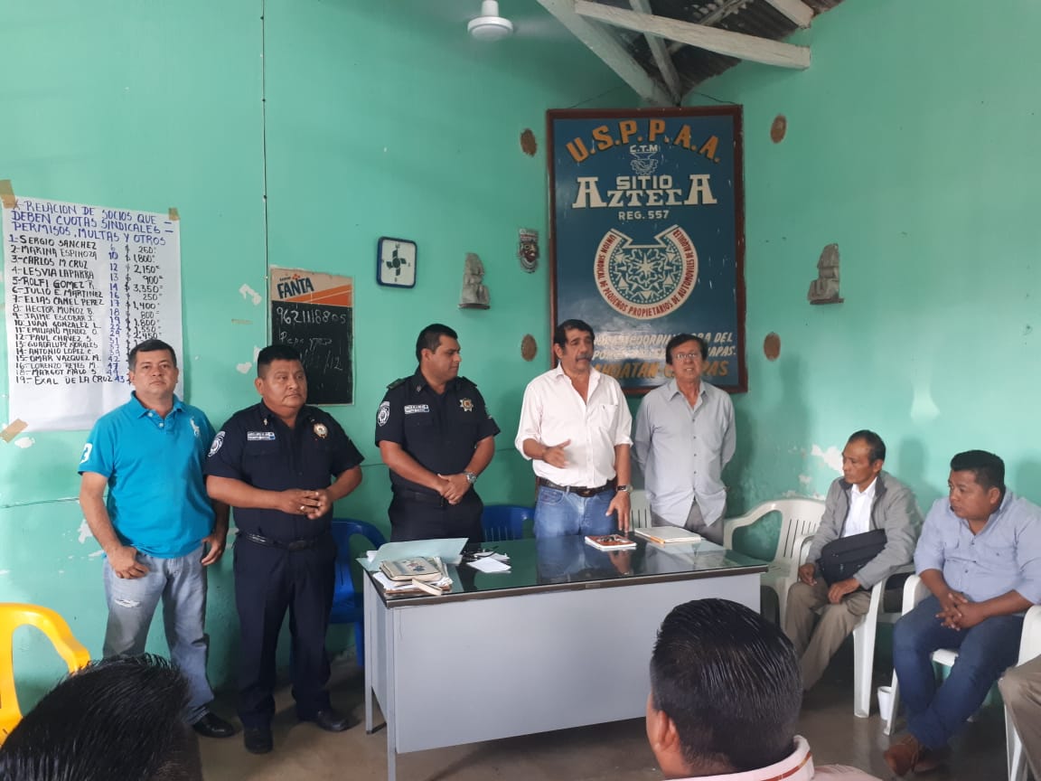 Capacita SSP a transportistas de Tapachula en educación vial