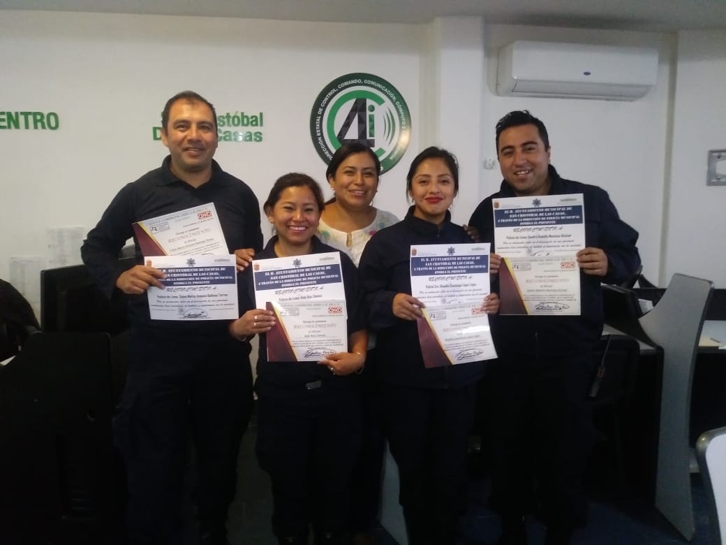 Reconocen a elementos de la SSP por detención de presuntos asaltantes