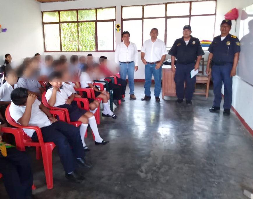 Fomenta SSP educación vial y prevención del delito en escuelas de Huehuetán
