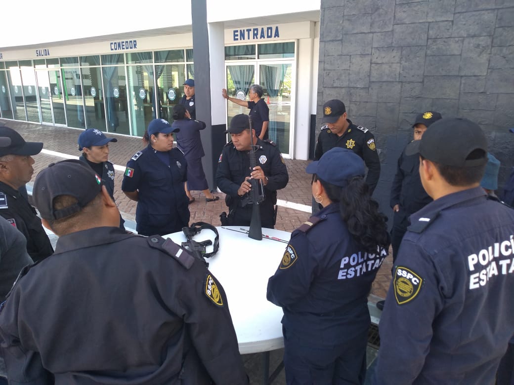 SSP actualiza a elementos de la PEP en uso y manejo de armas de fuego