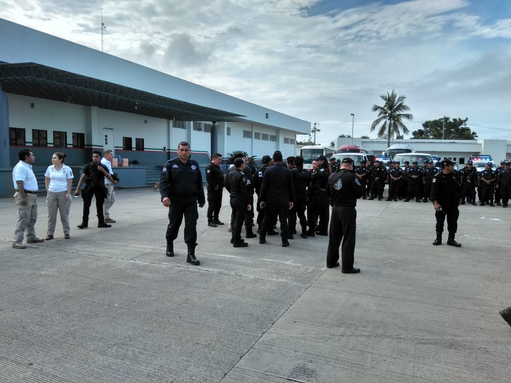 SSP en coordinación con autoridades federales realizan “barrido de seguridad” en colonias de Tapachula