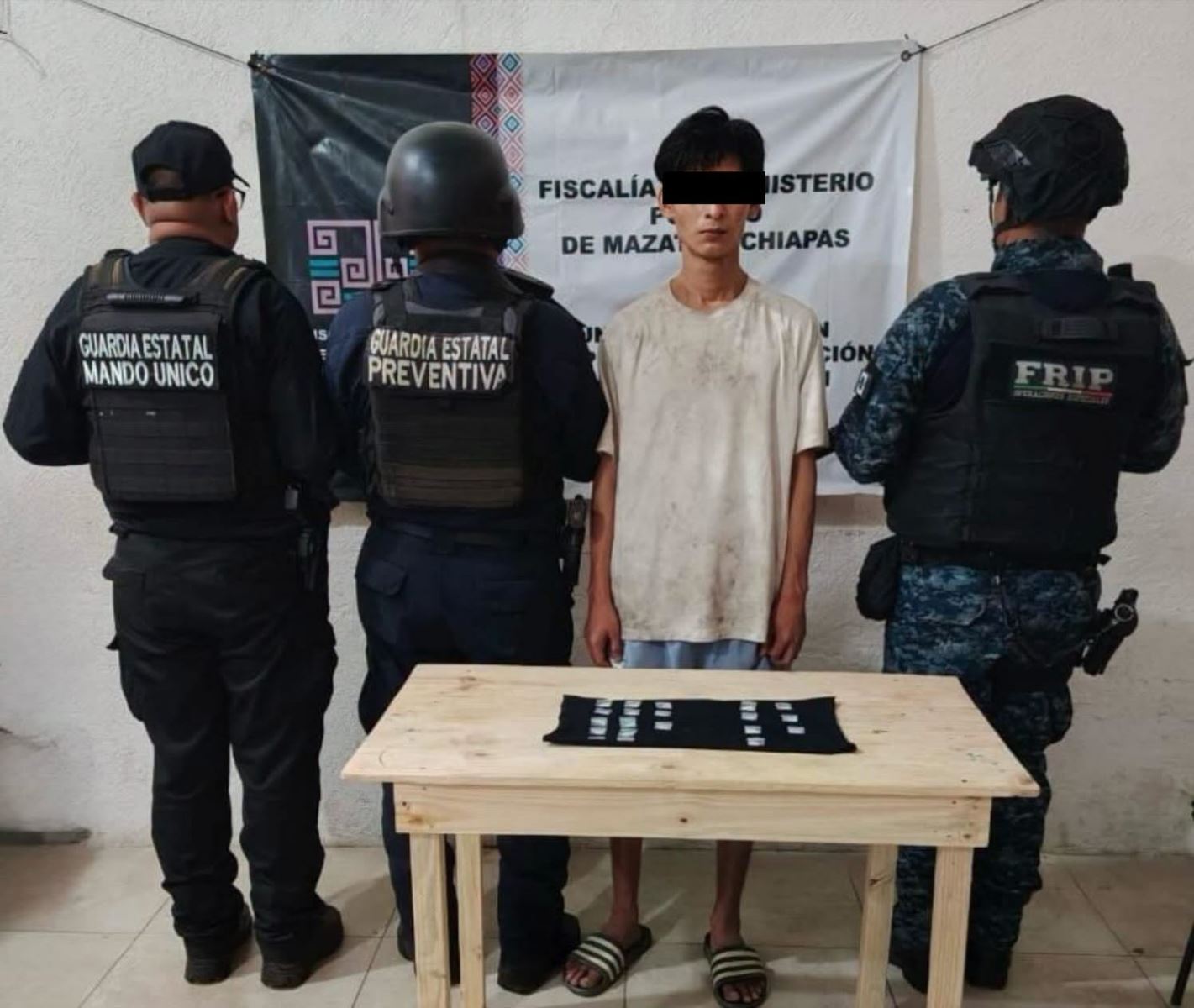 Detenido por posesión de presunto cristal en Mazatán