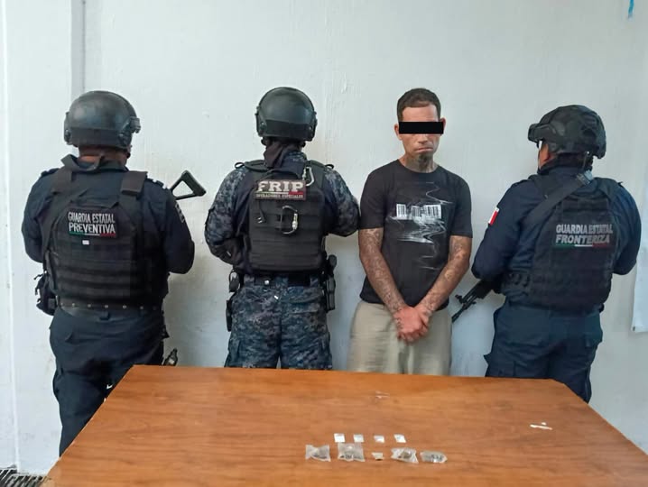 Detiene SSP a persona por presuntos delitos contra la salud en Tapachula