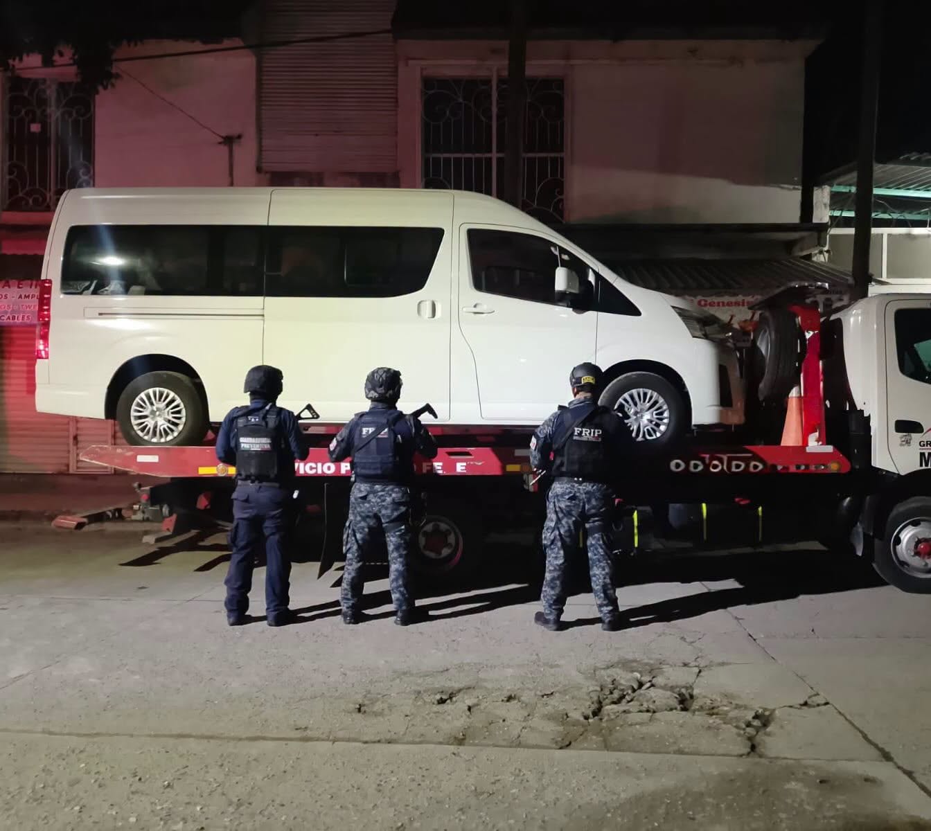Asegura SSP vehículo con reporte de robo vigente en Frontera Comalapa