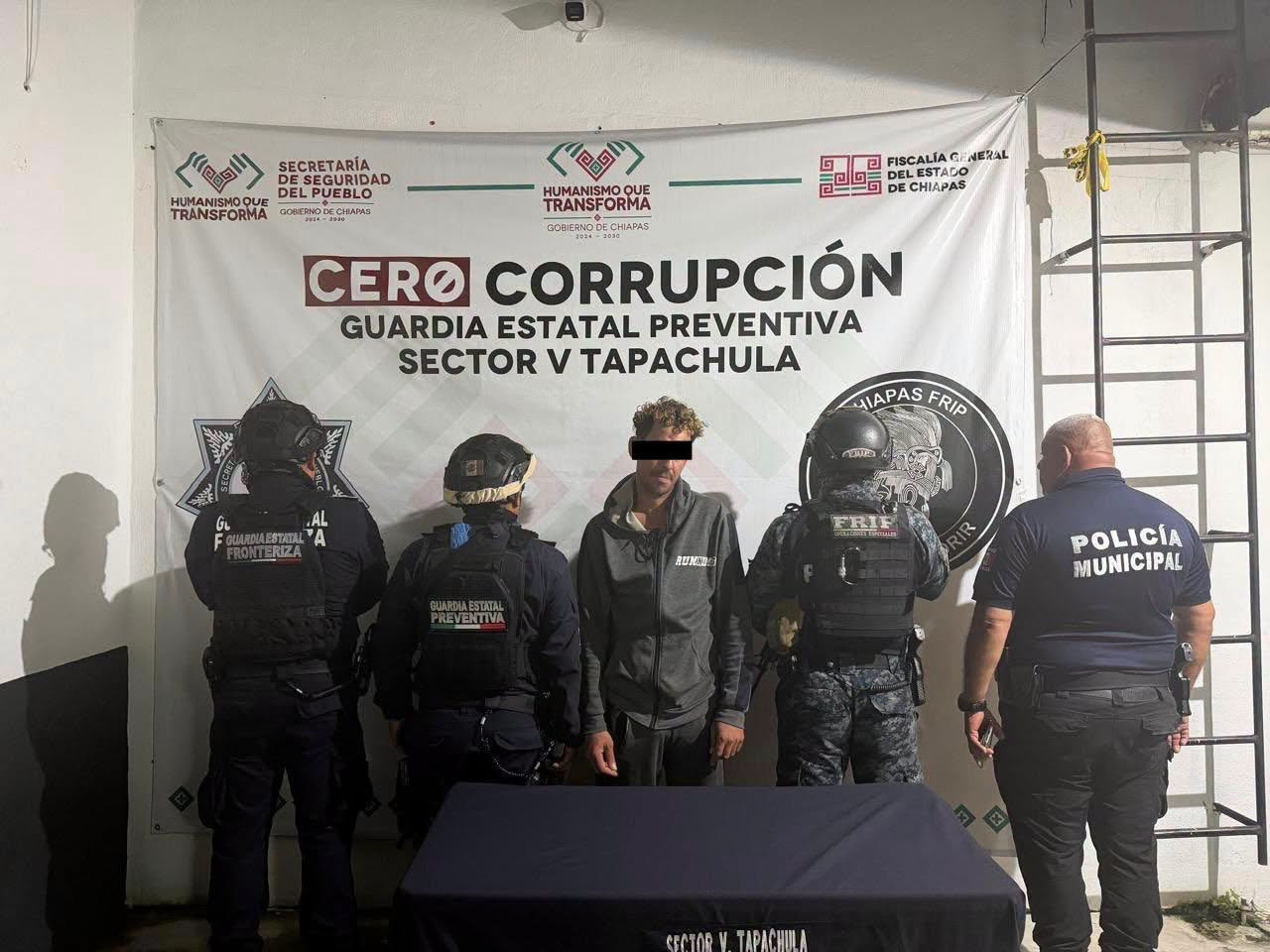 Detienen a presunto responsable de homicidio en Tapachula