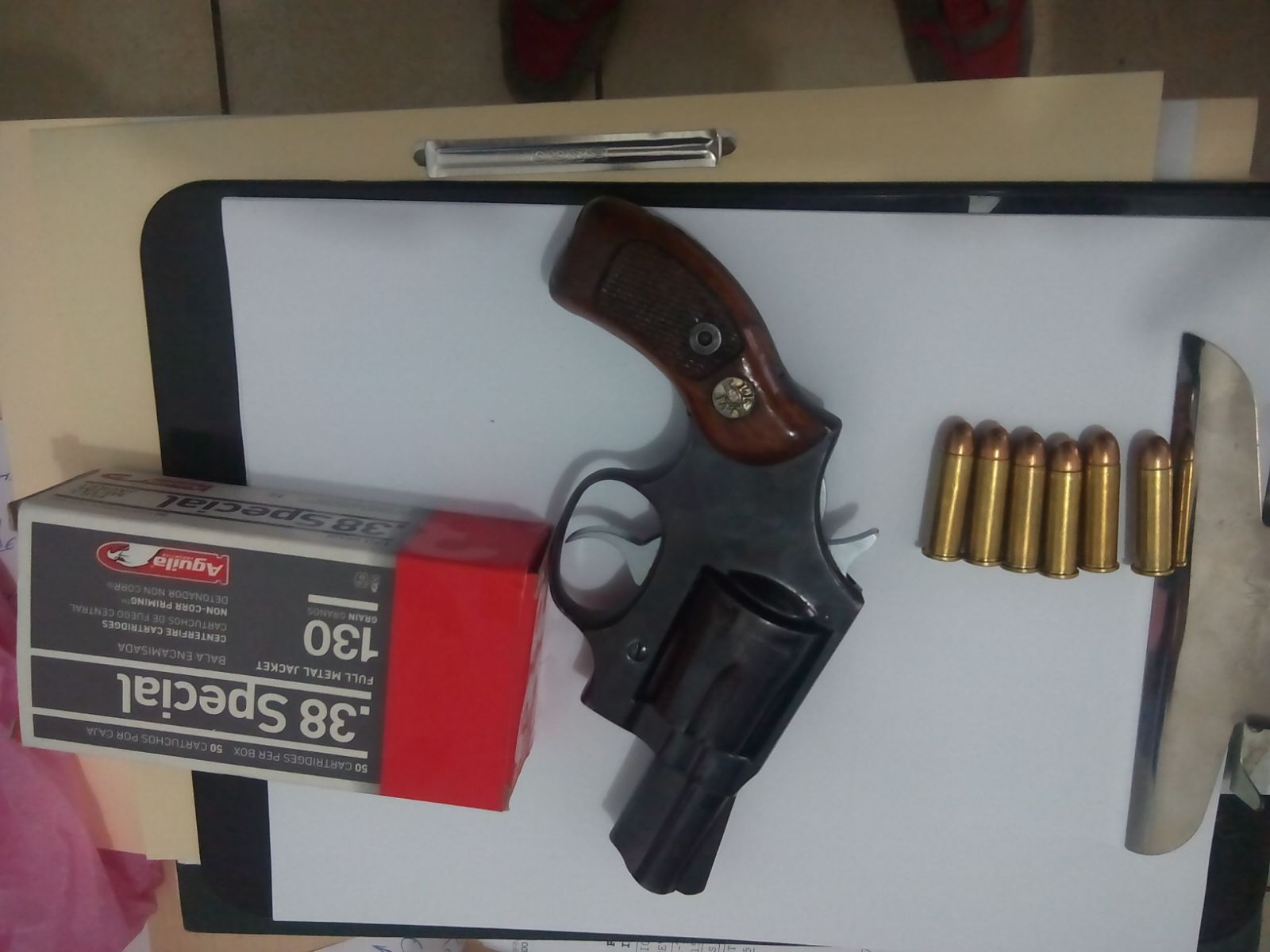SSP y Mando Único Policial, detiene a dos  con armas de fuego y casi 60 cartuchos útiles