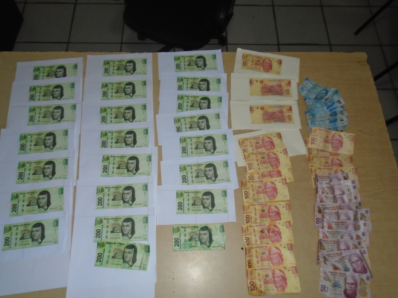 SSP asegura más de 5 mil pesos en billetes falsos