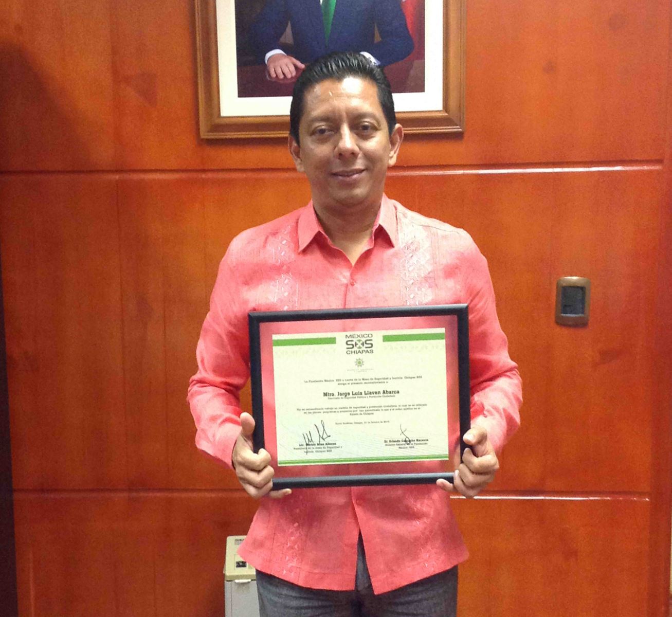 Fundación México SOS reconoce labor del Secretario de Seguridad de Chiapas