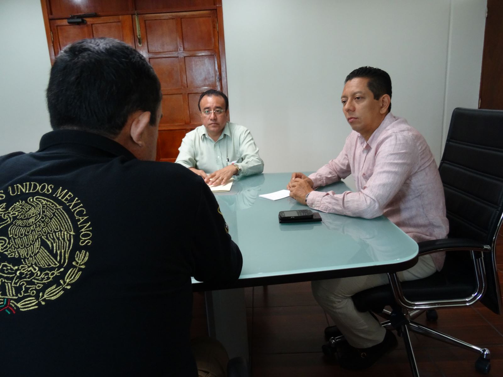 Titular de la SSP se reúne con el Presidente Municipal de Emiliano Zapata