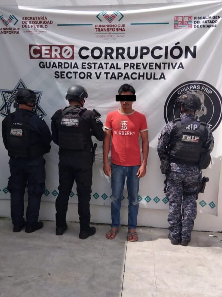 Detienen a masculino por el delito de violencia familiar