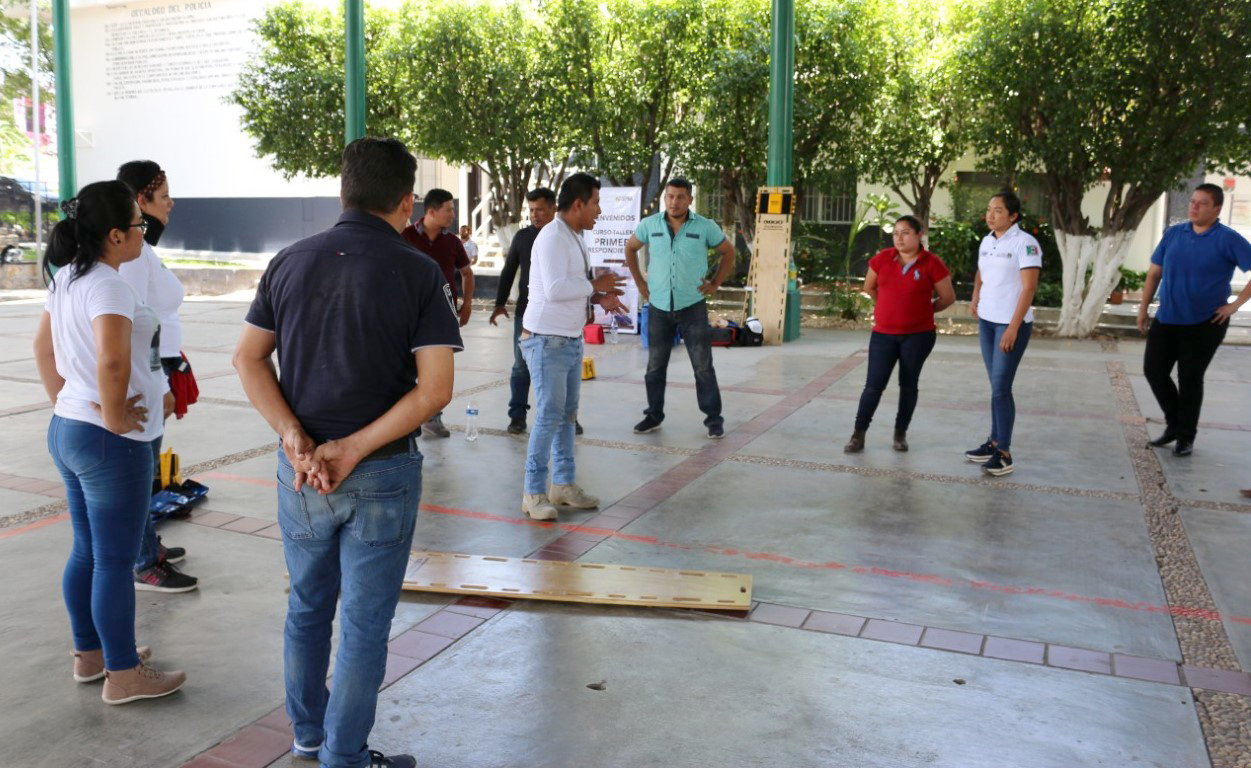 SSP y SSA brindan capacitación a policías estatales en primeros auxilios