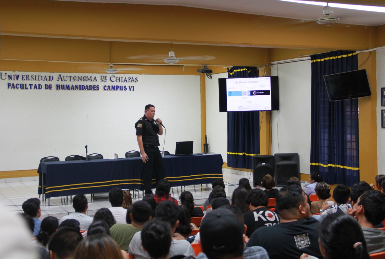 SSP instruye sobre trata de personas a unachenses