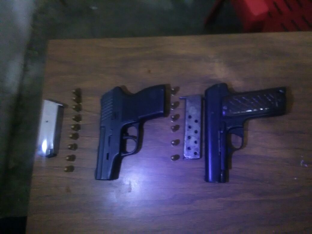 SSP y Policía Municipal detienen a personas con armas de fuego