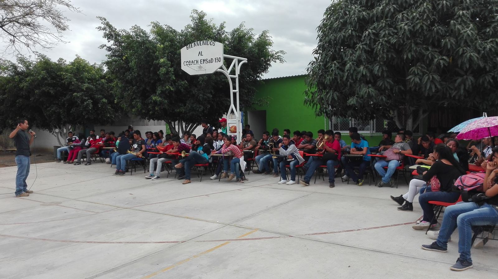 Alumnos y docentes del COBACH, participan en programa de  prevención social de la SSP