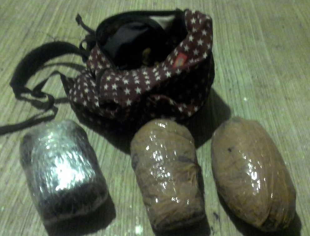 SSP decomisa 3 kilogramos de marihuana