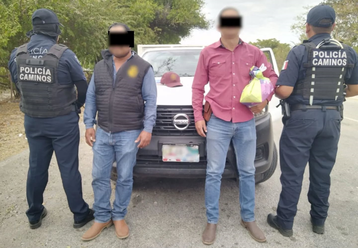 SSP detiene a dos personas con fuerte cantidad de dinero y vehículo con reporte de robo