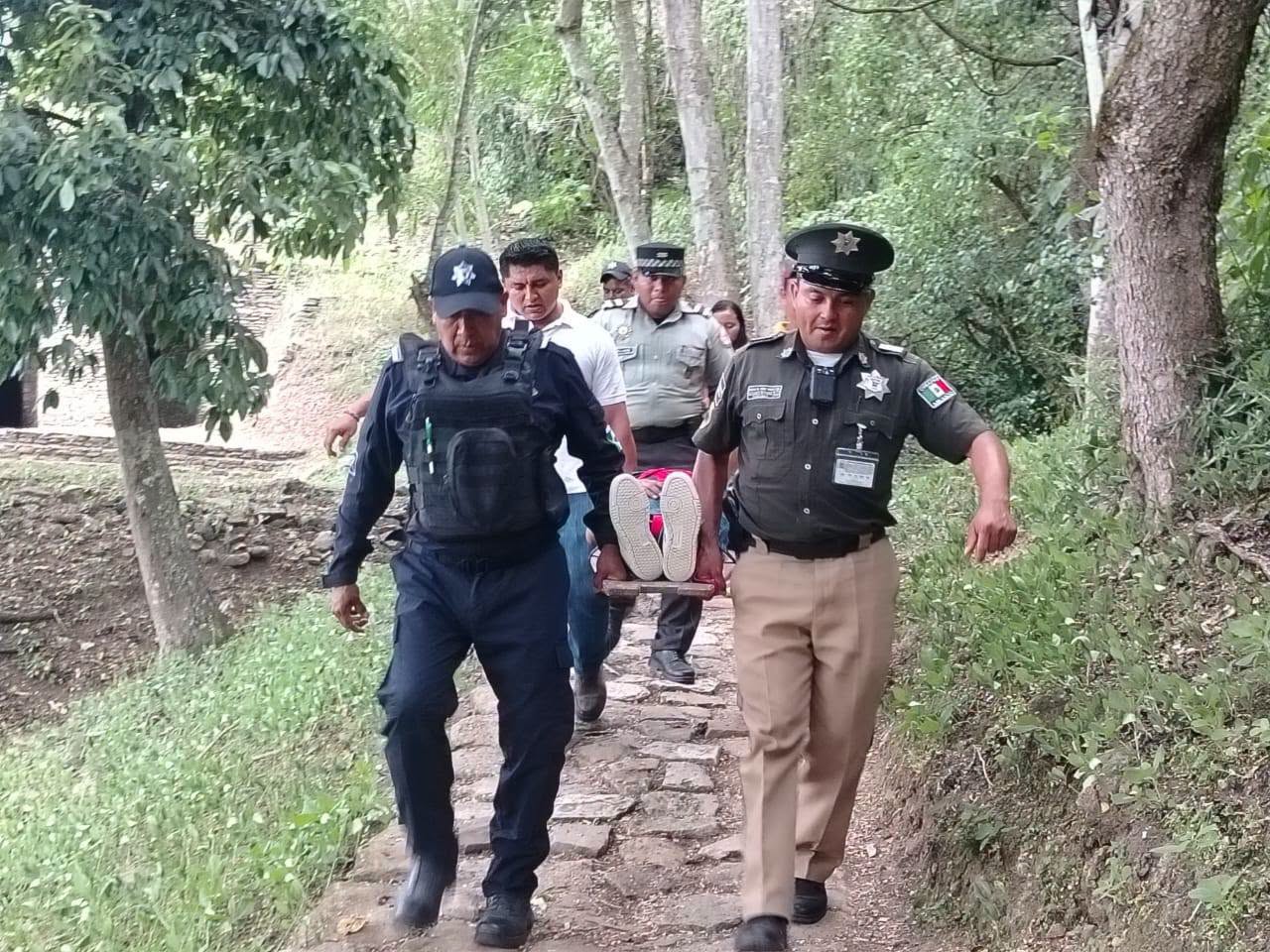 Brinda Guardia de Turismo en coordinación interinstitucional atención medica a menor en Toniná