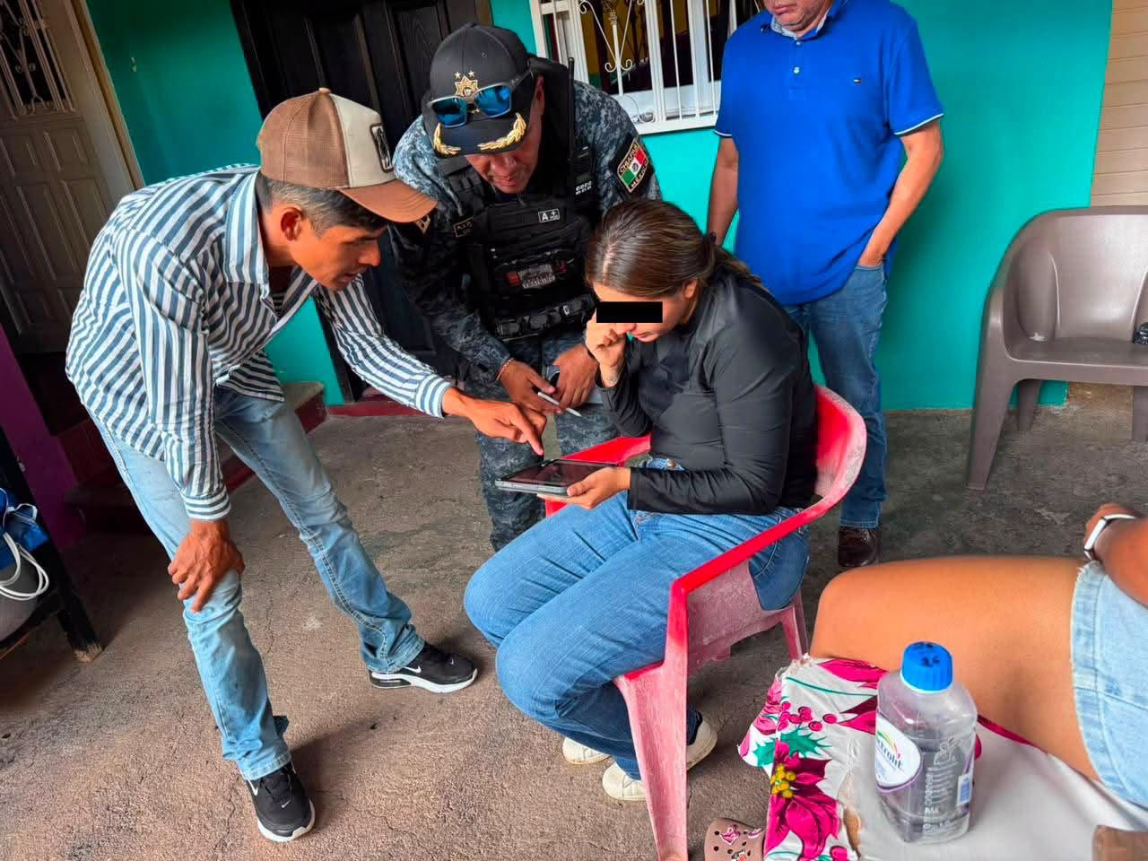 Recuperan sana y salva a mujer reportada como víctima de privación ilegal de la libertad en Cintalapa de Figueroa
