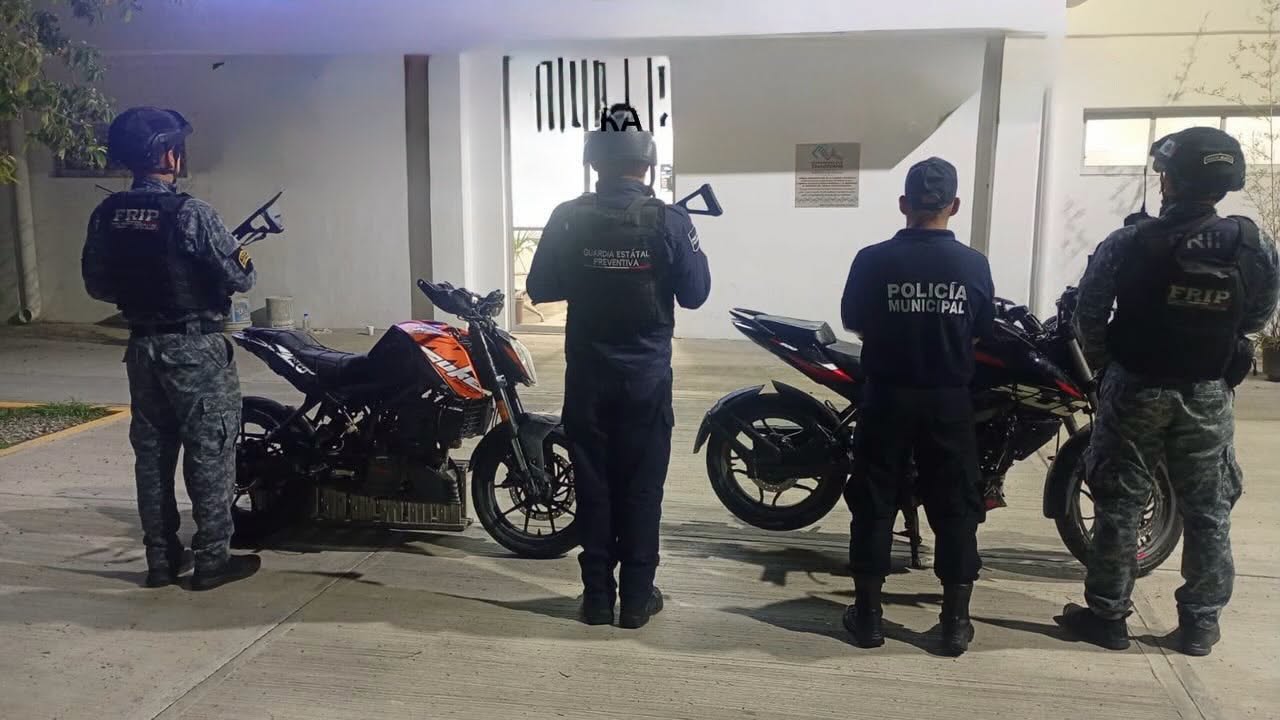 Recupera SSP en Motozintla dos motocicletas con reporte de robo en Guatemala