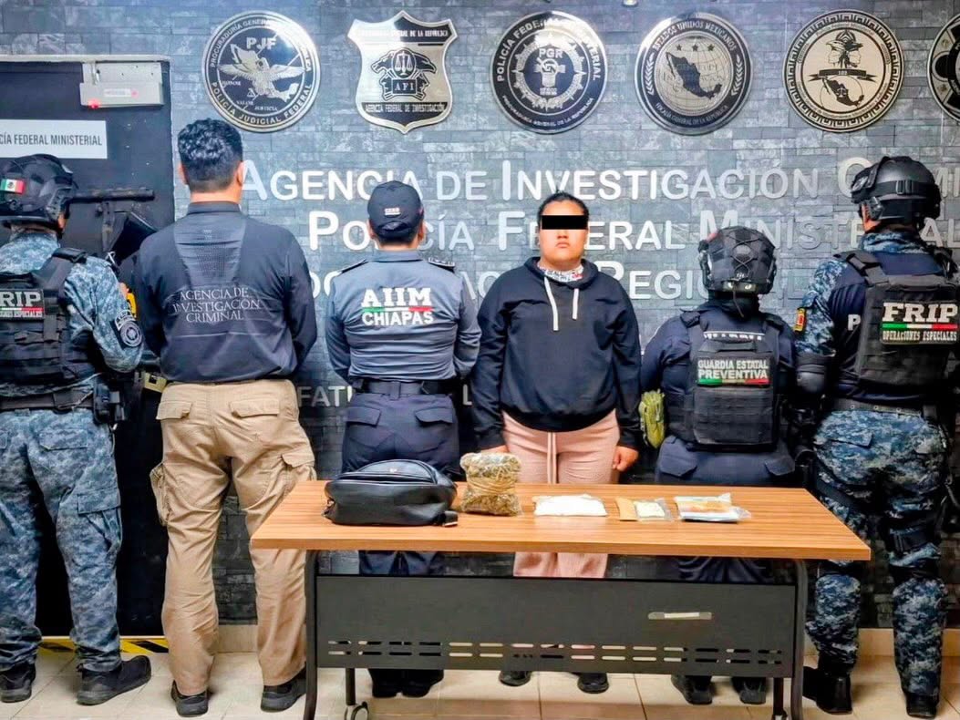 Detienen a dos personas por presuntos delitos contra la salud en Tapachula y Berriozábal