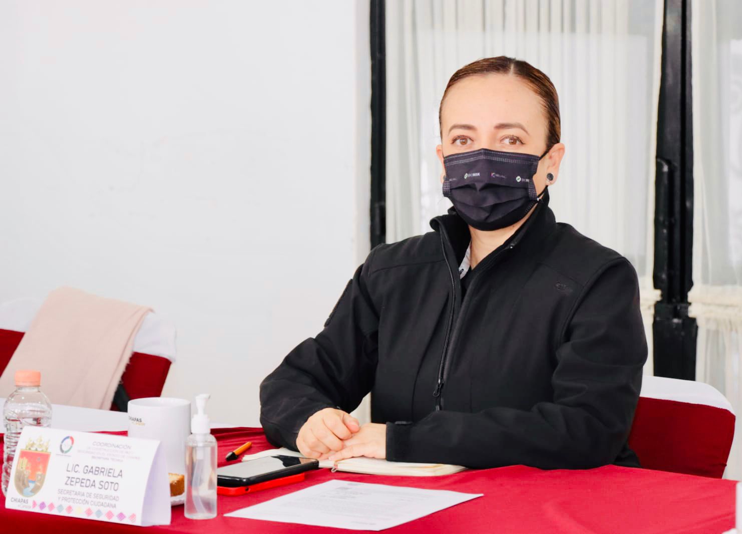 Acompaña Zepeda Soto al gobernador a Mesa de Seguridad Estatal en Comitán de Domínguez