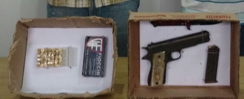 Policía Estatal y municipal, detienen a personas con arma de fuego de uso exclusivo de fuerzas armadas