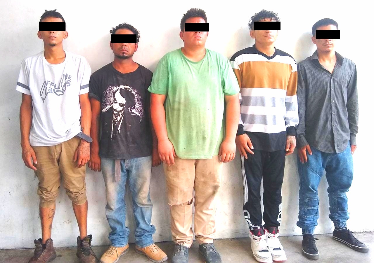 SSP asegura droga y detiene a cinco presuntos delincuentes en el Soconusco