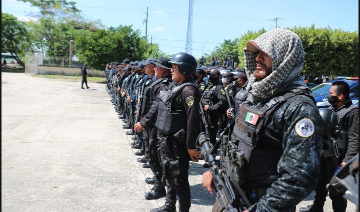 Participa SSP en operativo de seguridad en el municipio de Huixtla