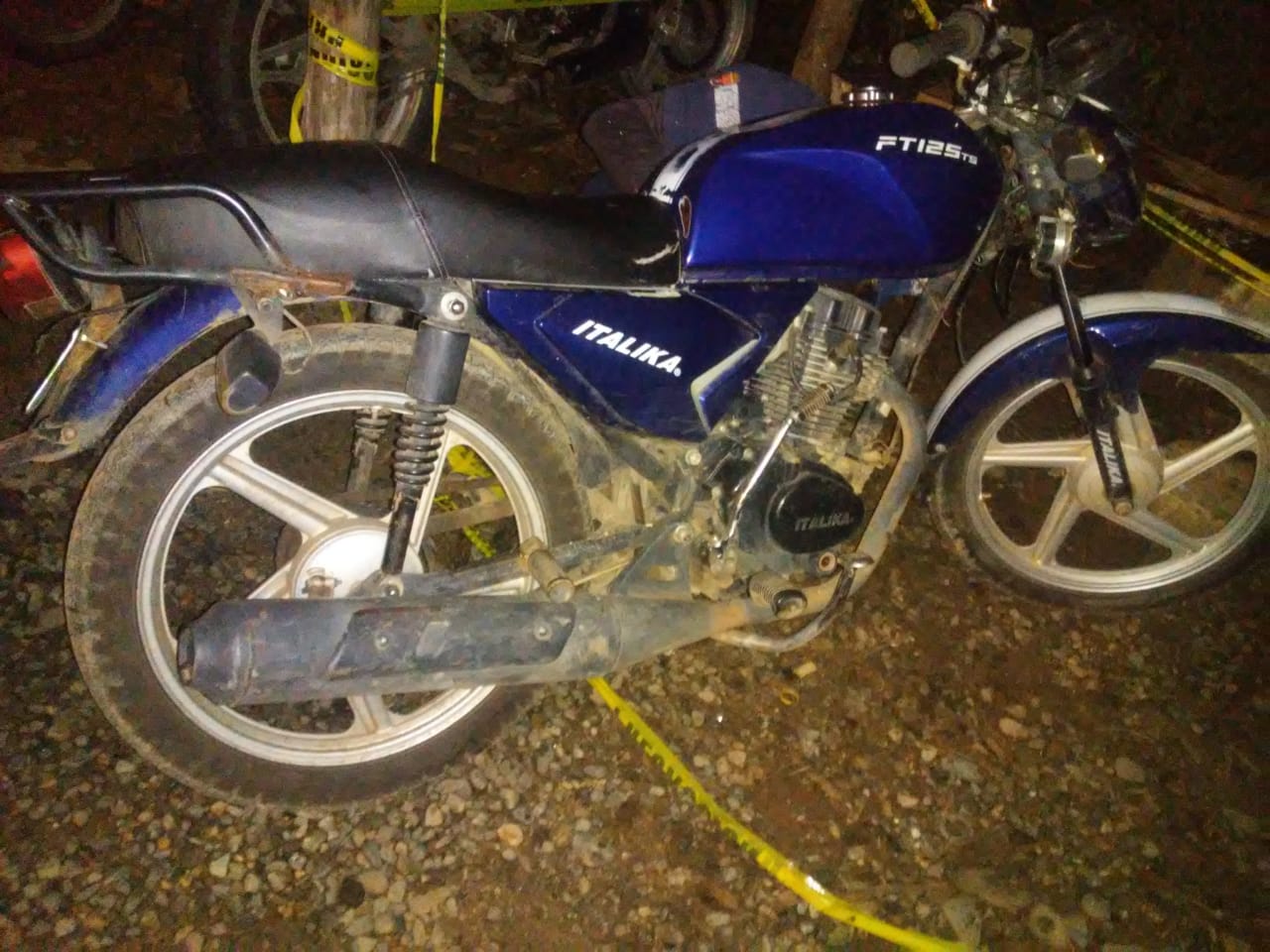 Asegura SSP motocicleta abandonada en el municipio de Tuzantán