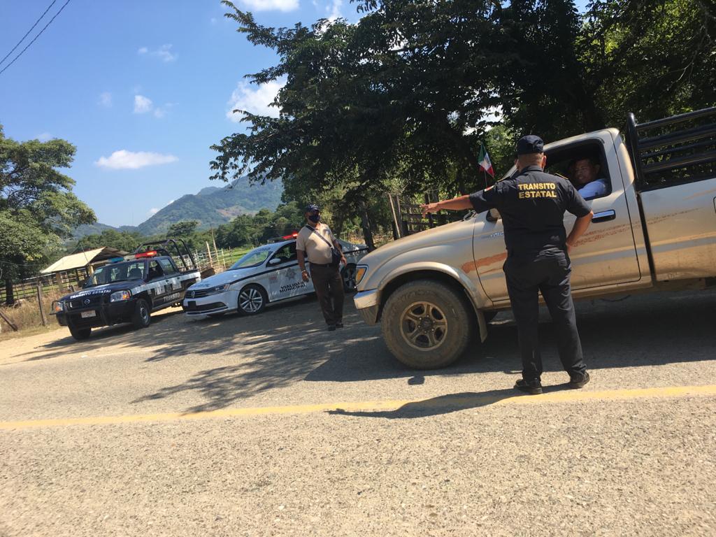 Instala SSP puesto de información en tramo carretero Frontera Comalapa-Comitán