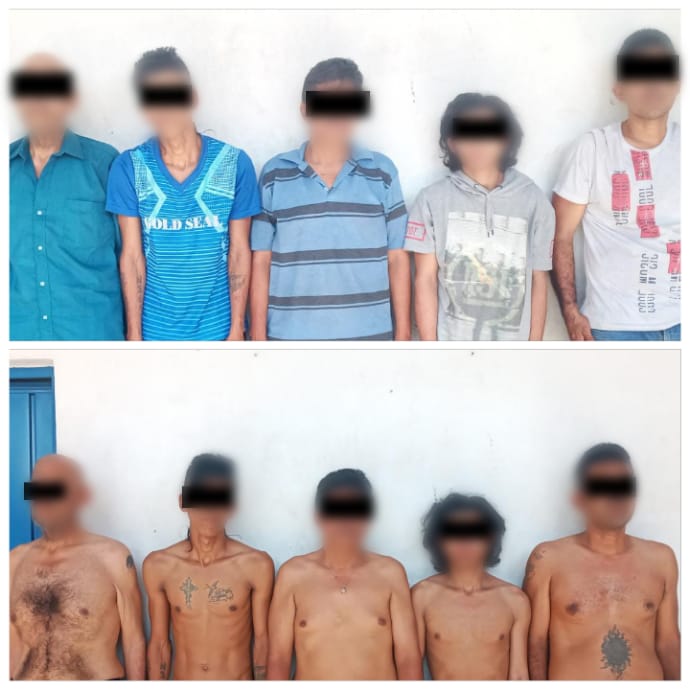 Detiene SSP a cinco personas por posesión de droga y pandillerismo
