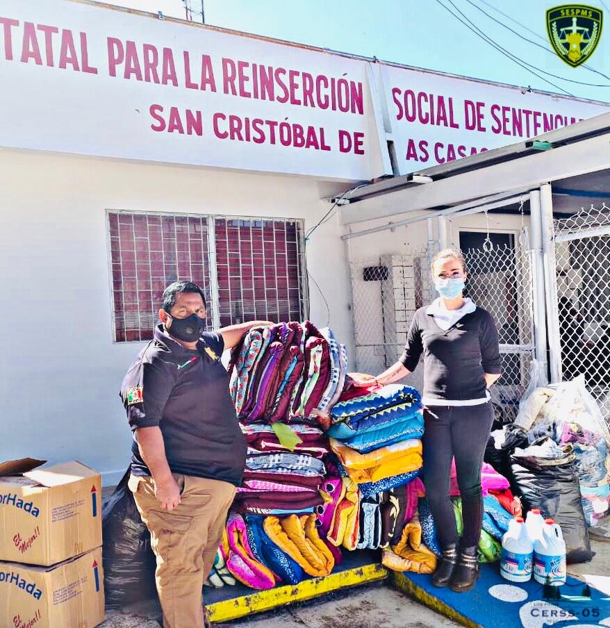 Sistema Penitenciario recibió donación para el área femenil del CERSS número 5 en SCLC