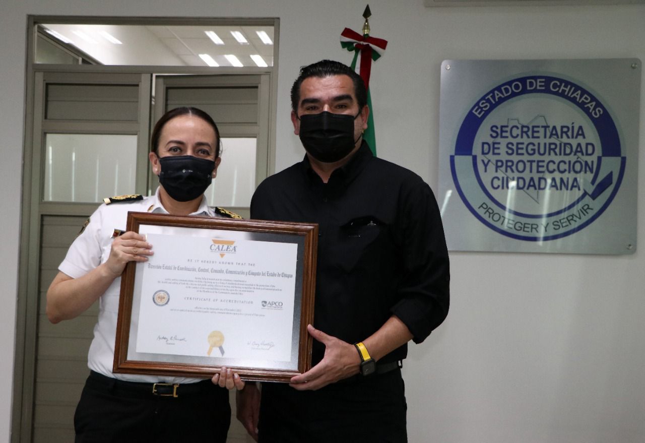 Recibe SSP certificado de acreditación de Escudo Urbano C5