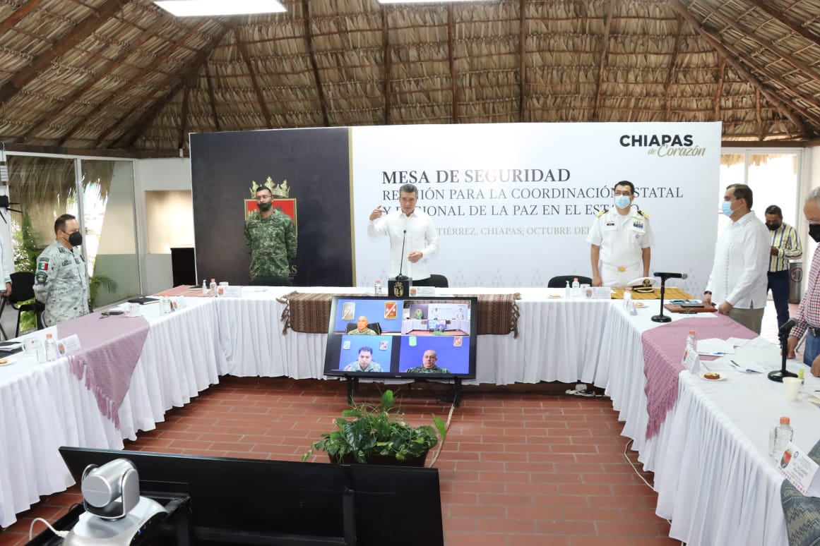 Chiapas mantiene resultados positivos en materia de seguridad: Rutilio Escandón