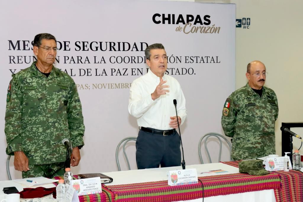 Chiapas registra saldo blanco en delitos de alto impacto