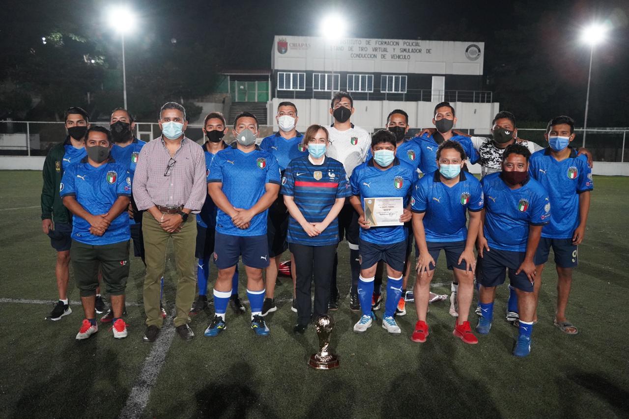 Clausura Zepeda Soto Torneo de Futbol en el Instituto de Formación Policial