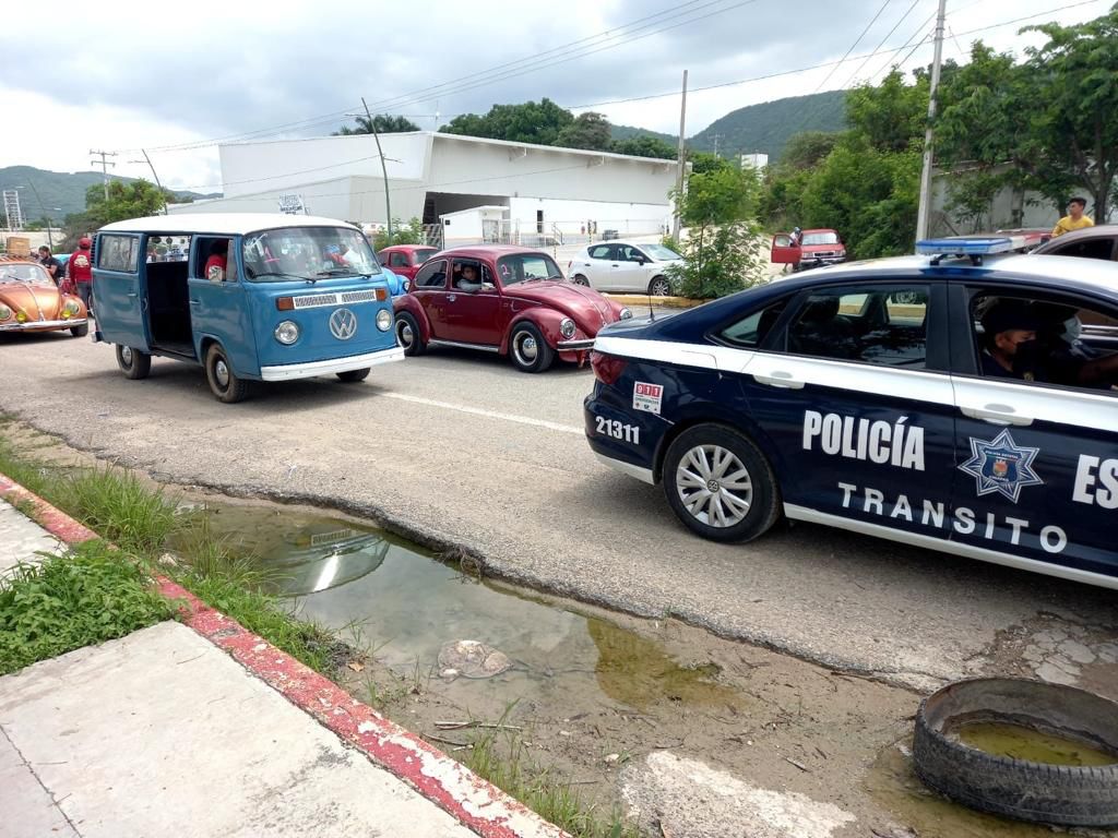 Implementa SSP dispositivo vial en el Día Mundial del Vocho en Tuxtla y Chiapa de Corzo