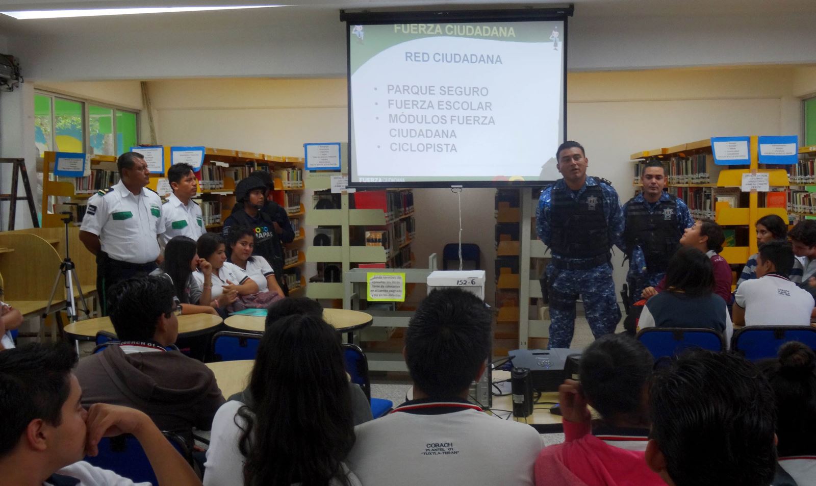 Programa “Fuerza Escolar” de la SSP imparte pláticas sobre delitos cibernéticos