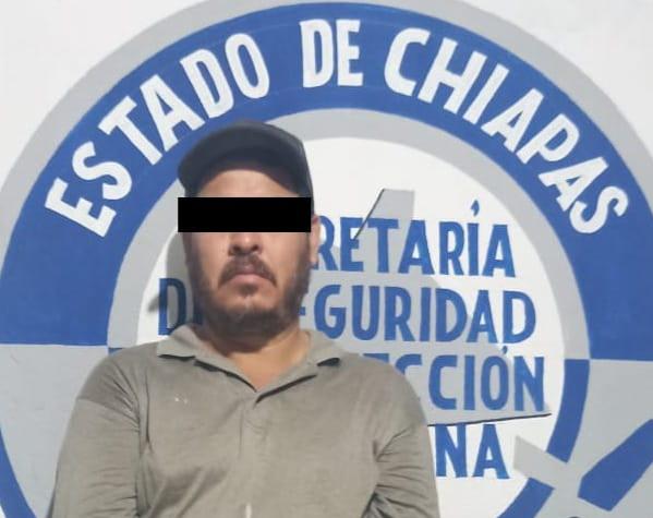Detiene SSP a implicado en delito de Violación de la Ley Federal de Armas de Fuego y Explosivos en Pijijiapan