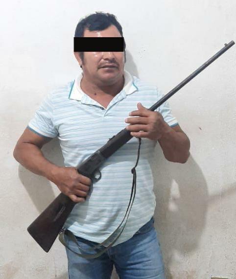 Detiene SSP a implicado en violación a Ley Federal de Armas de Fuego y Explosivos 