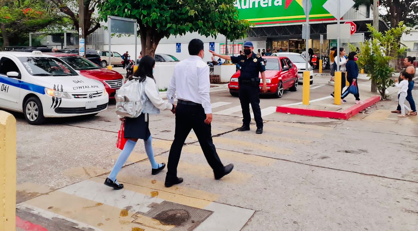 SSP realiza dispositivo vial el en Cintalapa