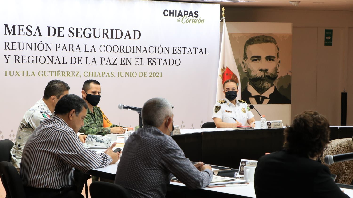 Encabeza Zepeda Soto Mesa de Seguridad Estatal en representación del gobernador