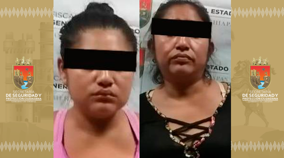 Detiene SSP a implicadas en robo a comercio en Tuxtla Gutiérrez