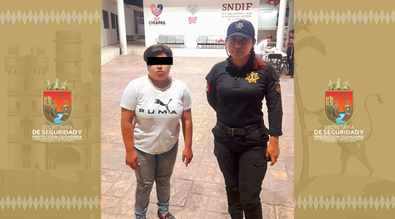 SSyPC localiza en Tapachula a adolescente con reporte de búsqueda en Tuxtla Gutiérrez