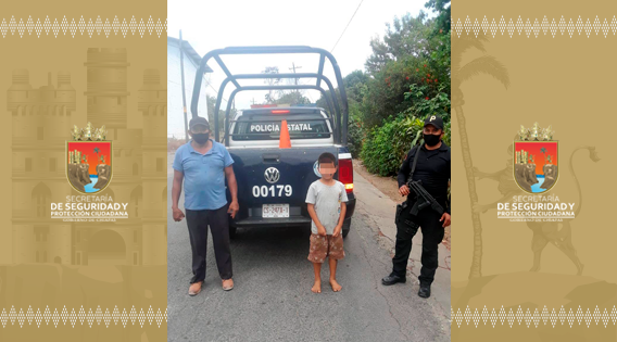 Localiza SSP a menor extraviado en Tapachula 