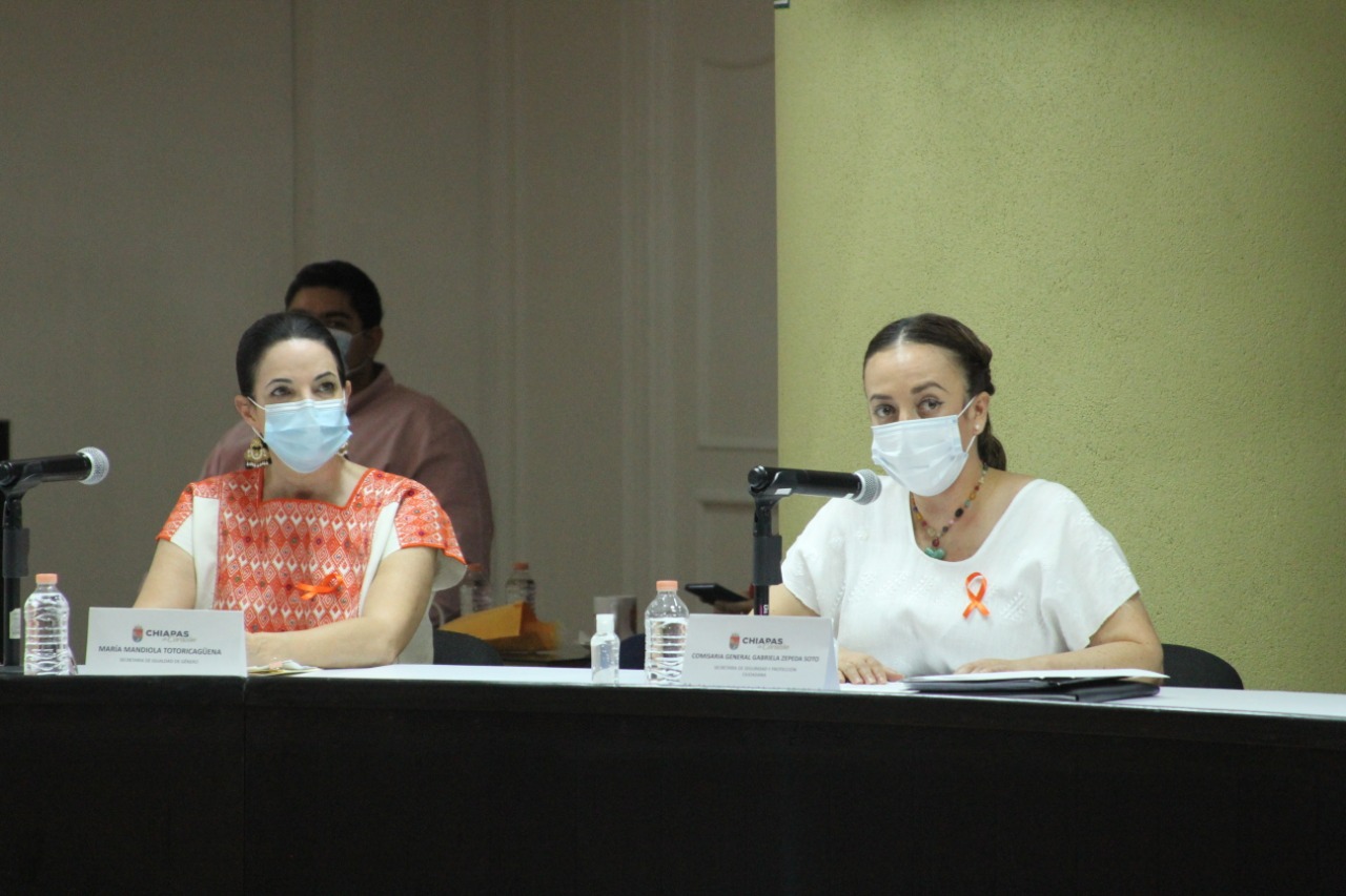 Gobierno de Chiapas, fiel intérprete de la política nacional contra la violencia hacia las mujeres: SSP