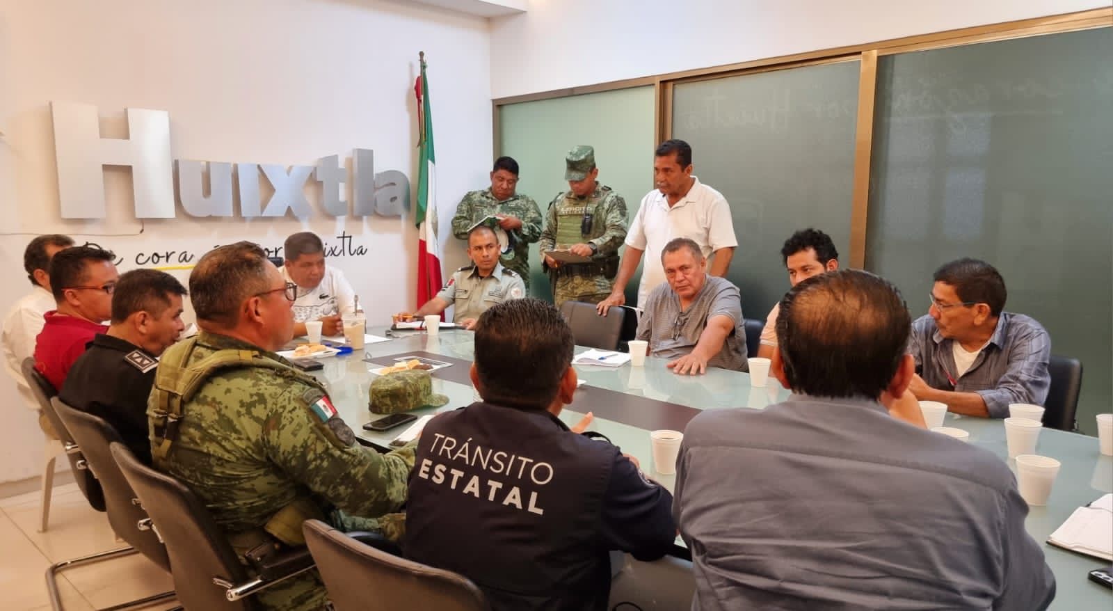 Grupo Interinstitucional fortalecerá la seguridad en el municipio de Huixtla