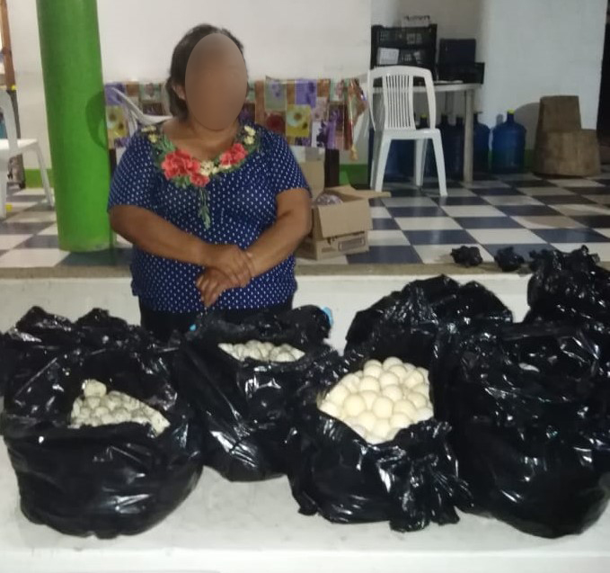 SSP detiene a persona con cargamento ilegal de huevos de tortuga