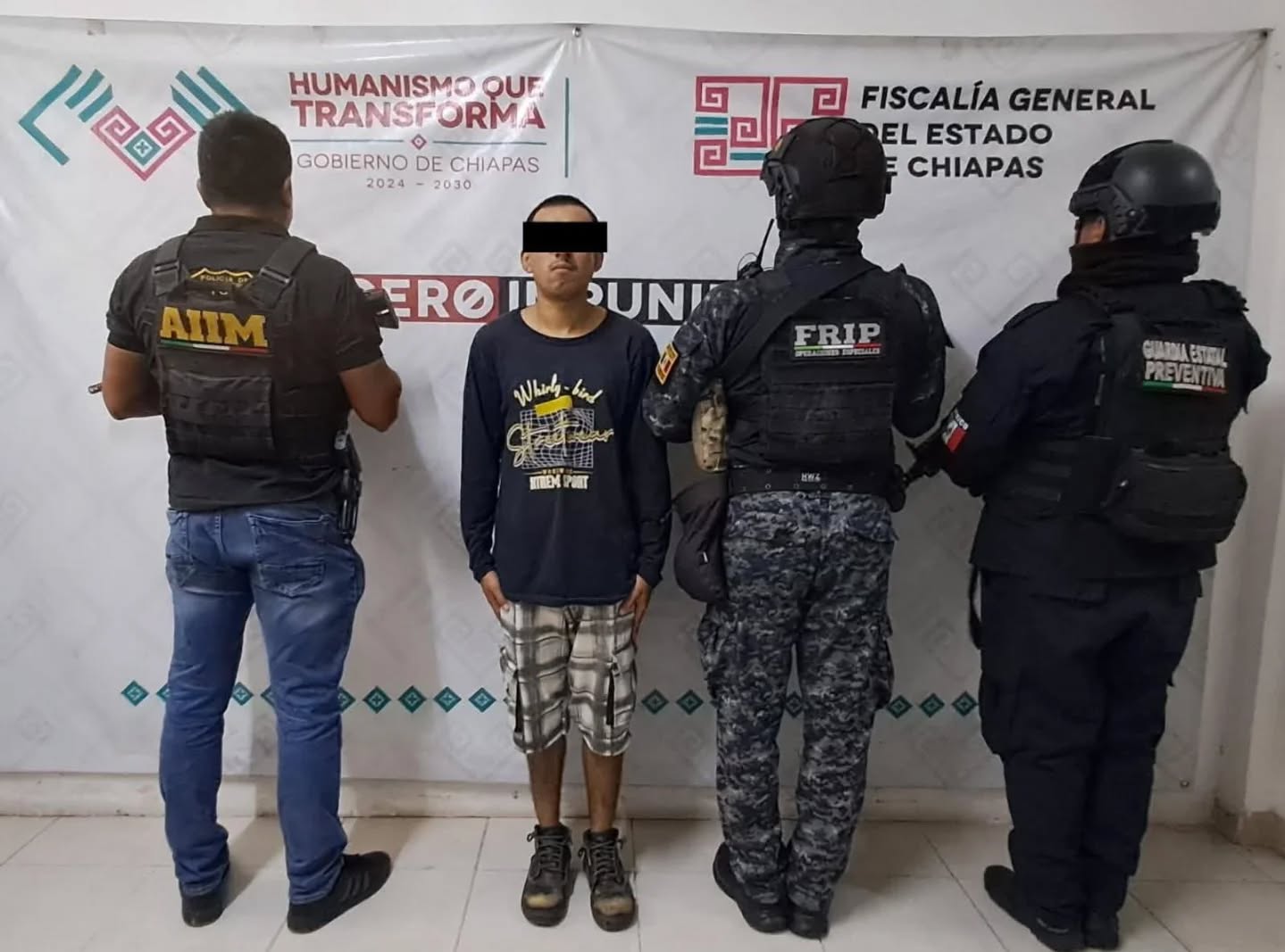 Vía reclusión, SSP y FGE aprehenden a presunto responsable de homicidio calificado