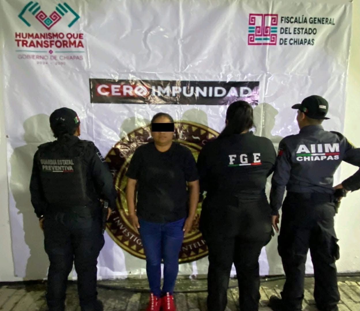 SSP y FGE detienen a presunta responsable del delito de retención de menor de edad